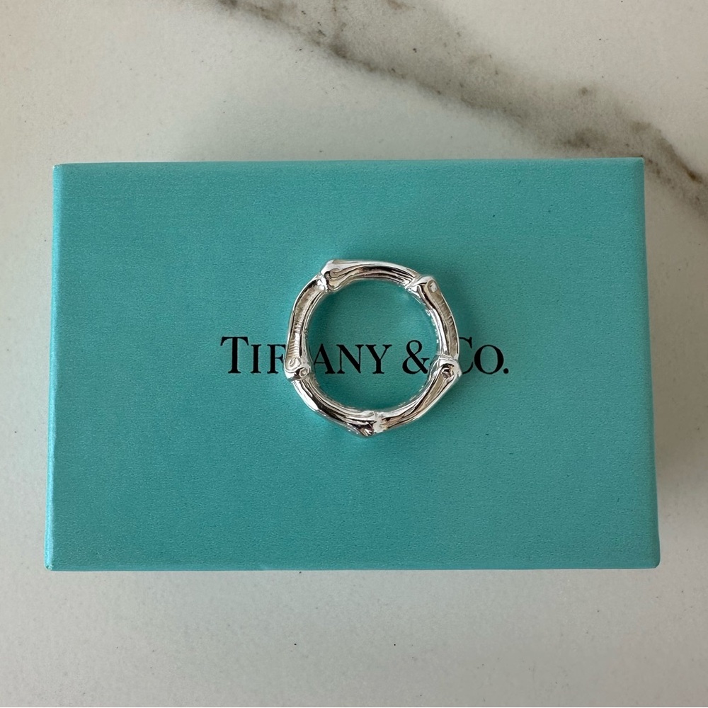 Tiffany & Co. Sterling Silver Bamboo Ring